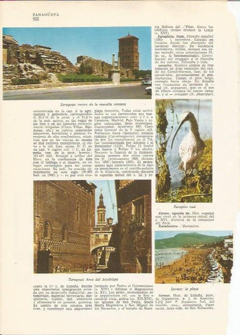 LAMINA 24866: Muralla romana y Arco del Arzobispo en Zaragoza