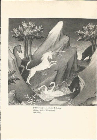 LAMINA 24719: El Unicornio, del Livre des Merveilles