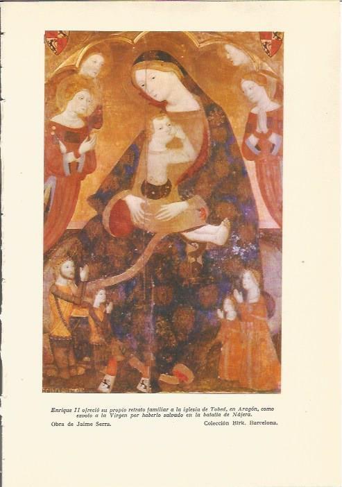 LAMINA 24721: Enrique II y la Virgen, obra de Jaime Serra