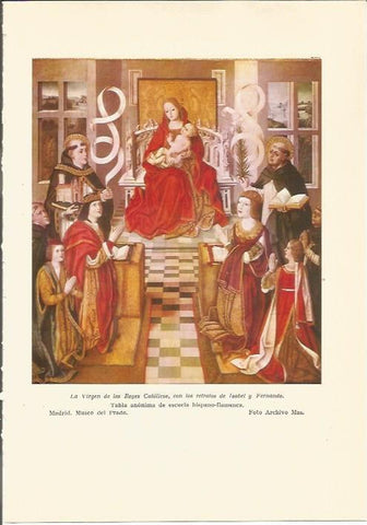 LAMINA 24731: La Virgen de los Reyes Catolicos, anonimo