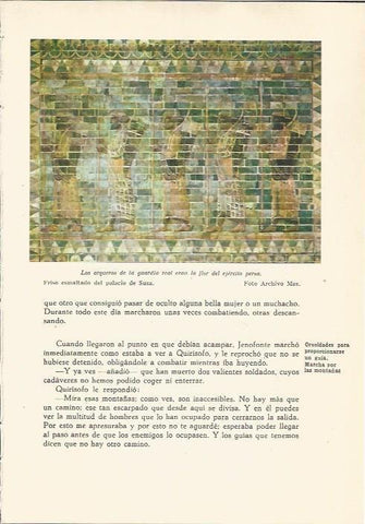 LAMINA 24689: Arqueros persas, detalle de los muros del Palacio de Susa, Iran