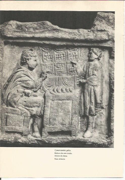 LAMINA 24697: Comerciantes galos, relieve de una estela romana