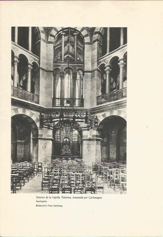 LAMINA 24708: Interior de la Capilla Palatina en Aquisgran