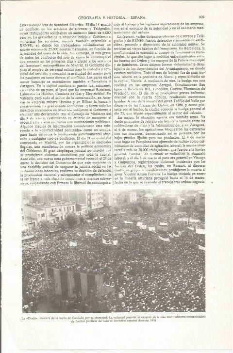 LAMINA ESPASA 36100: Diada de Cataluña de 1976