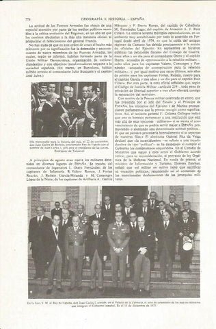 LAMINA ESPASA 36095: Proclamacion del rey Juan Carlos I