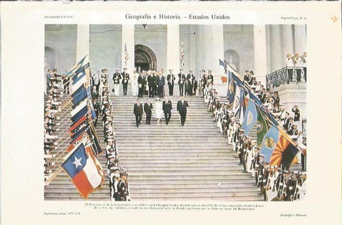 LAMINA ESPASA 36103: Acto del Bicentenario de la Independencia de Estados Unidos 