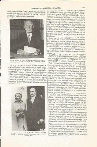 LAMINA ESPASA 36127: Los presidentes de Irlanda, Eamon de Valera y Patrick J Hillery