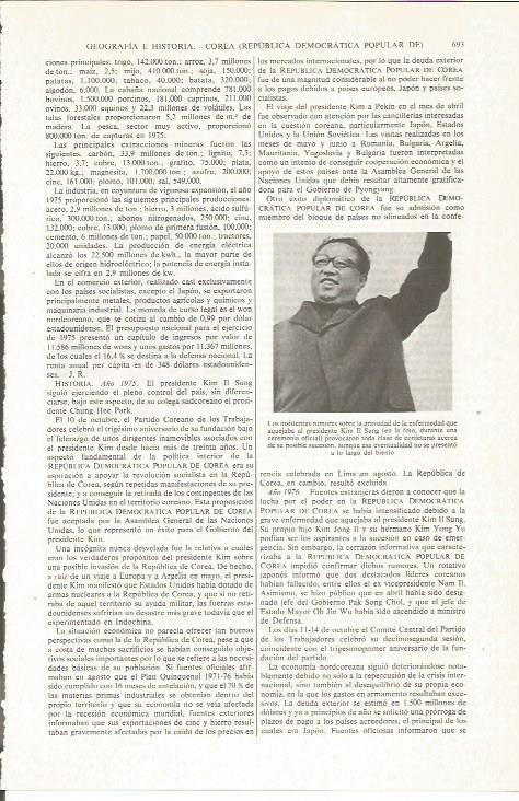 LAMINA ESPASA 36076: El presidente de Corea, Kim Il Sung