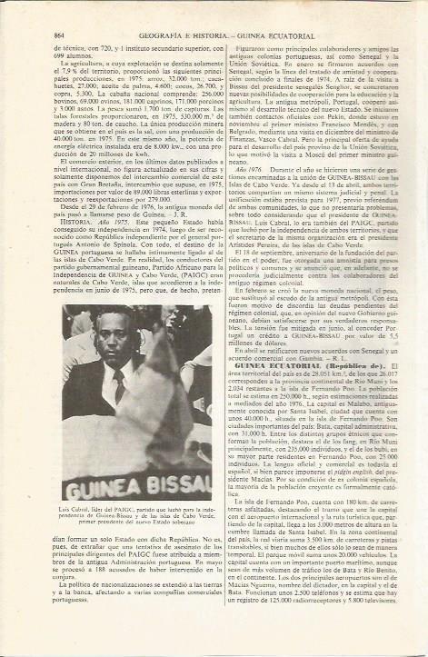 LAMINA ESPASA 36119: Luis Cabral, lider del PAIGC de Guinea Bissau