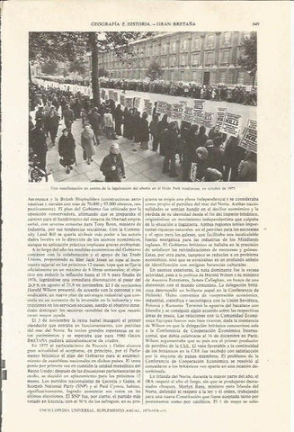 LAMINA ESPASA 36116: Manifestacion contra el aborto en Londres en 1975