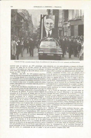 LAMINA ESPASA 36111: Funeral de Jacques Duclos en 1975