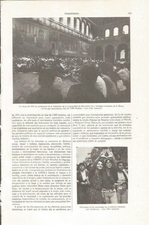 LAMINA ESPASA 36041: I Jornades Catalanes de les Dones en Barcelona 1976