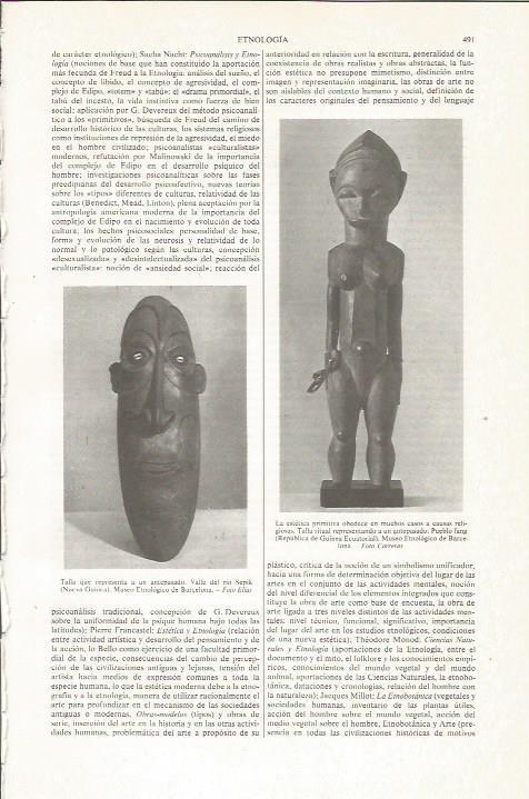 LAMINA ESPASA 36032: Talla del Valle del rio Sepik, Nueva Guinea