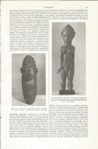 LAMINA ESPASA 36032: Talla del Valle del rio Sepik, Nueva Guinea