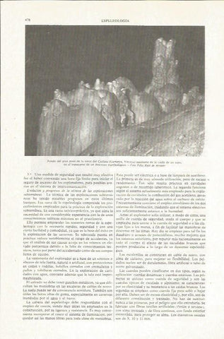 LAMINA ESPASA 36028: Gran pozo de la torca del Carlista en Carranza, Vizcaya