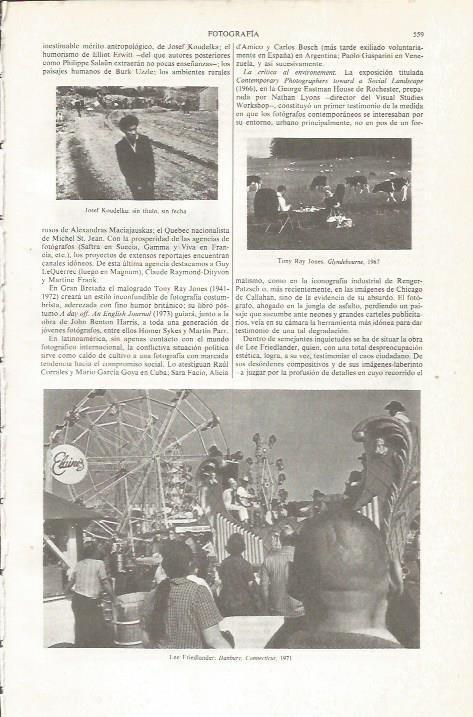 LAMINA ESPASA 36044: Fotografias de Josef Koudelka, Lee Friedlander y Tony Ray Jones