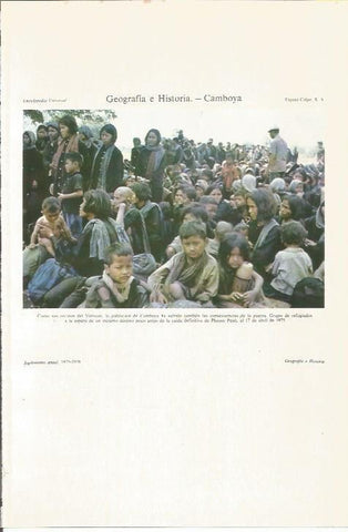 LAMINA ESPASA 36072: Refugiados de Camboya en Vietnam