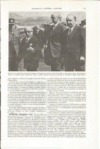 LAMINA ESPASA 36070: El presidente de Bulgaria a su llegada a Atenas en 1976