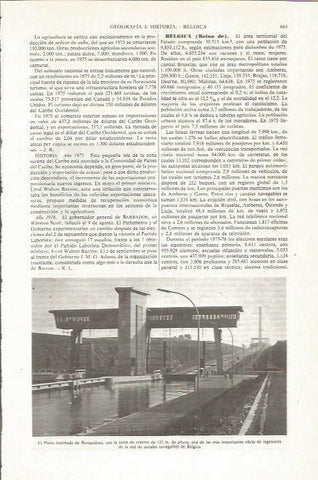 LAMINA ESPASA 36067: Torre de control de Ronquieres, Belgica