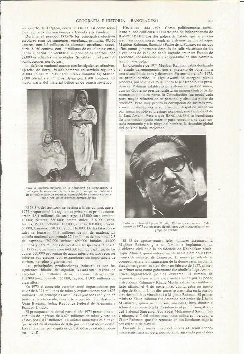 LAMINA ESPASA 36066: El jeque Mujibur Rahman