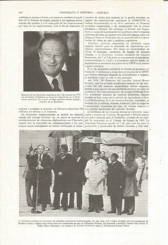 LAMINA ESPASA 36064: El lider socialista austriaco, Bruno Kreisky