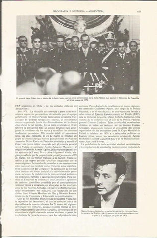 LAMINA ESPASA 36063: El general Jorge Varela y Mario Roberto Santucho