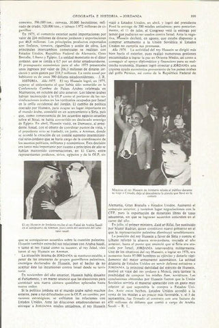 LAMINA ESPASA 36132: El rey Hussein de Jordania y el rey Faisal de Arabia Saudi
