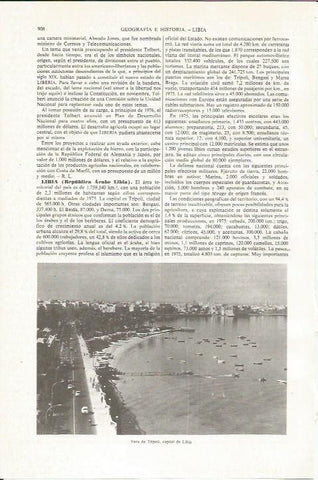 LAMINA ESPASA 36134: Vista de Tripoli, Libia
