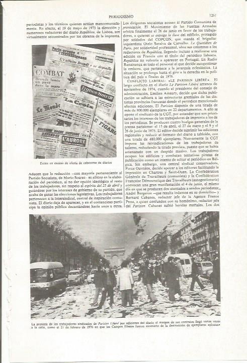 LAMINA ESPASA 36203: Protesta de trabajadores de Parisien Libere