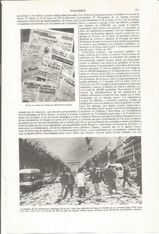 LAMINA ESPASA 36203: Protesta de trabajadores de Parisien Libere