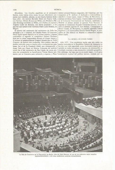 LAMINA ESPASA 36197: Sala de Conciertos de la Filarmonica de Berlin