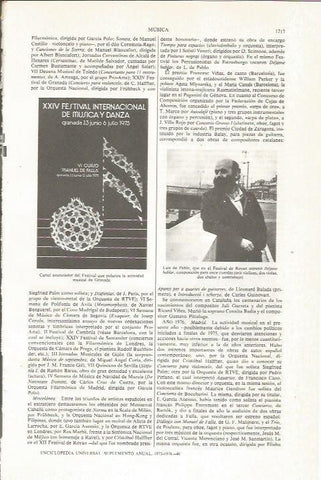 LAMINA ESPASA 36196: Cartel del Festival Internacional de Musica y Danza de Granada