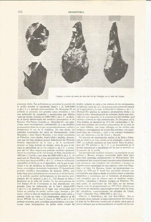 LAMINA ESPASA 36221: Choppers y hacha de mano del tell de Ubeidiya, Israel