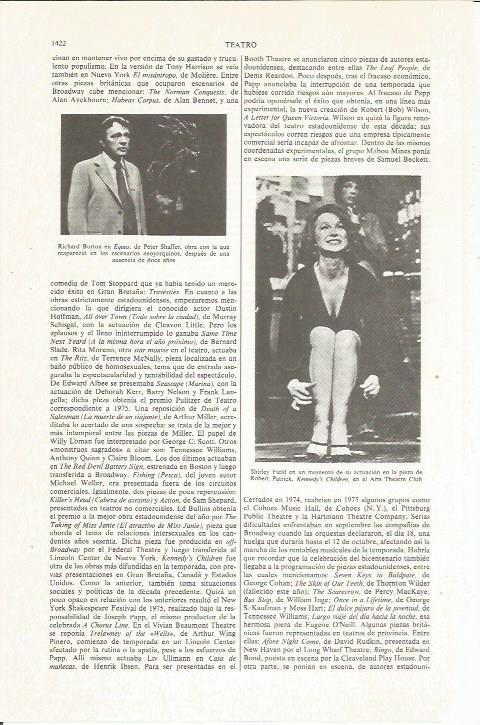 LAMINA ESPASA 36240: Richard Burton y Shirley Field