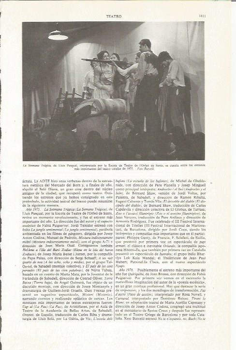 LAMINA ESPASA 36239: Escena de La Setmana Tragica, de Lluis Pasqual