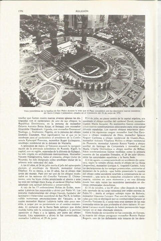 LAMINA ESPASA 36227: Vista panoramica del interior de San Pedro de Roma