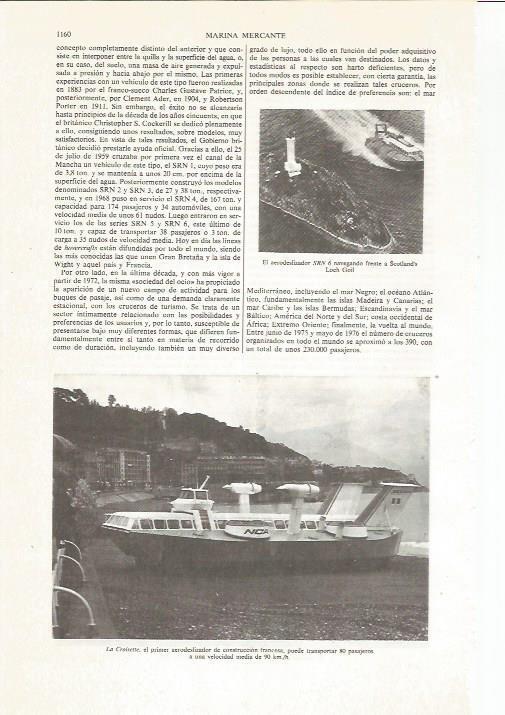 LAMINA ESPASA 36193: La Croissette, aerodeslizador de Francia