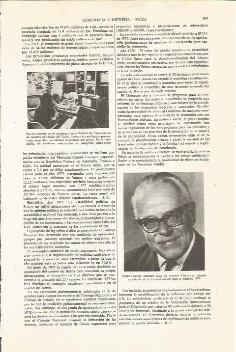 LAMINA ESPASA 36158: I Salon del Video y Pierre Graber, ministro de Suiza