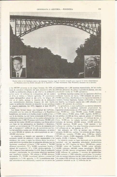 LAMINA ESPASA 36151: Puente sobre el rio Zambeze