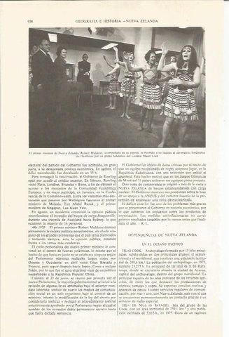 LAMINA ESPASA 36144: Robert Muldoon, primer ministro de Nueva Zelanda