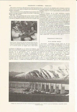 LAMINA ESPASA 36143: Construccion del aeropuerto de Longyearbyen, Noruega