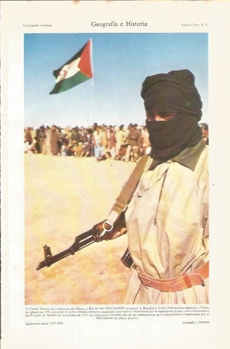 LAMINA ESPASA 36139: Guerrilero del Frente Polisario de Liberacion del Sahara