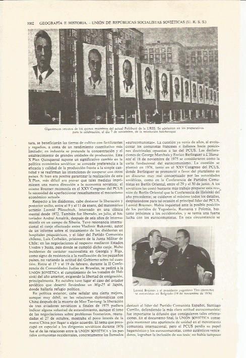 LAMINA ESPASA 36164: Retratos de los miembros del Politburo de la URSS en 1976