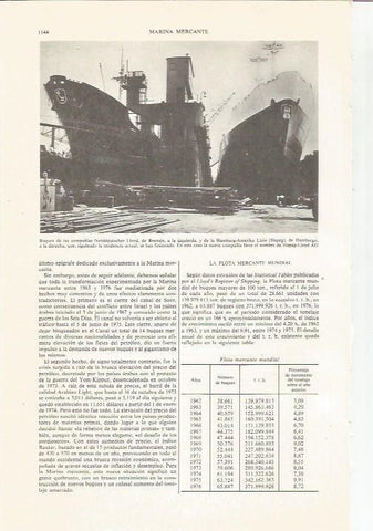 LAMINA ESPASA 36187: Buques de la compañía Norddeutscher Lloyd 