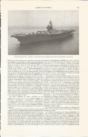 LAMINA ESPASA 36179: Portaaviones USS Johm F Kennedy
