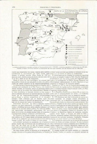 LAMINA ESPASA 36173: Mapa de la nuclearizacion de España