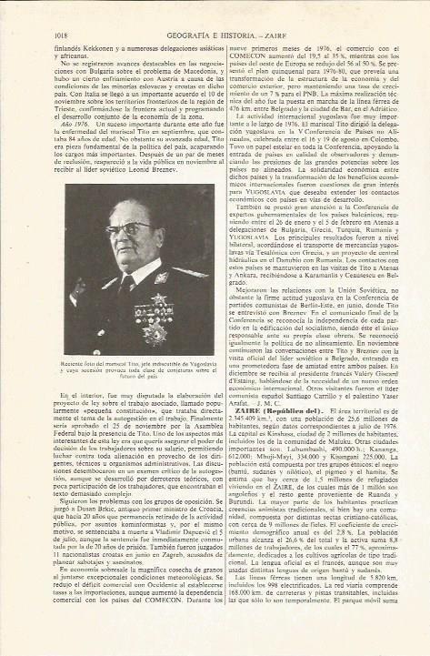 LAMINA ESPASA 36169: El mariscal Tito de Yugoslavia