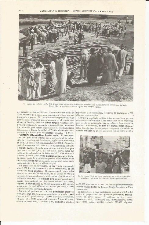 LAMINA ESPASA 36168: Campo de trabajo en Cu Chi, Vietnam