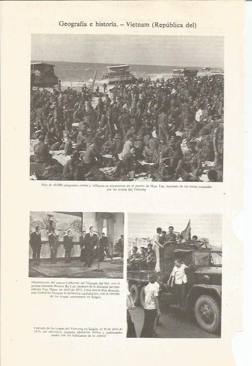 LAMINA ESPASA 36166: Refugiados vietnamitas en el puerto de Ham Tan
