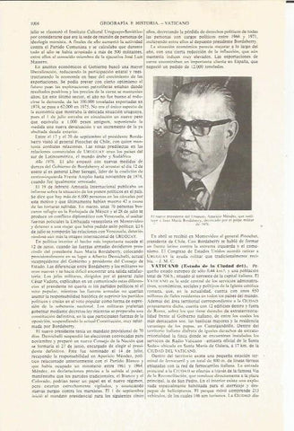 LAMINA ESPASA 36165: El presidente de Uruguay, Aparicio Mendez